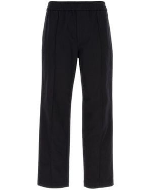 Valentino Garavani Pantalone in cotone stretch blu notte - Nero