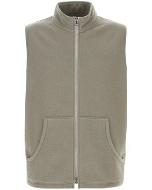 Rier Grey Wool Vest - Green
