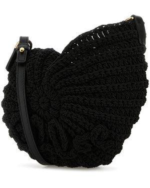 Chloé Sea Treasures Crochet Shoulder Bag in Black | Lyst