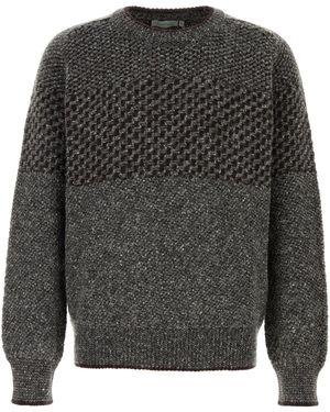 Canali Maglione in misto lana ricamata - Grigio