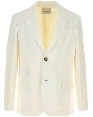 Ami Paris Ami Viscose Blend Blazer - White