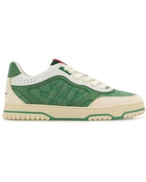 Gucci Sneakers Re-Web in tessuto GG verde
