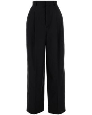 Moschino Pantalone palazzo in lana nera - Nero