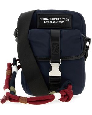 DSquared² Dsquared Fabric Crossbody Bag - Blue
