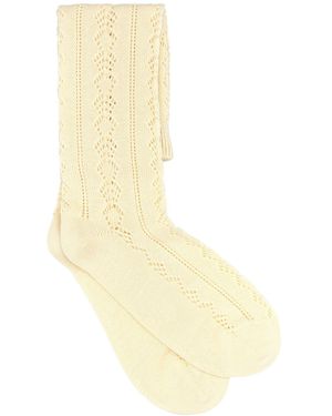 Valentino Garavani Calze in misto cotone crema - Multicolore