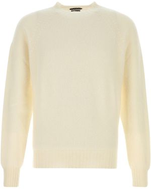 Tom Ford Ivory Cashmere Sweater - Natural