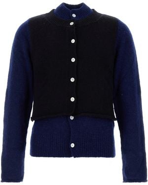 NAMACHEKO Layered Cardigan - Blue