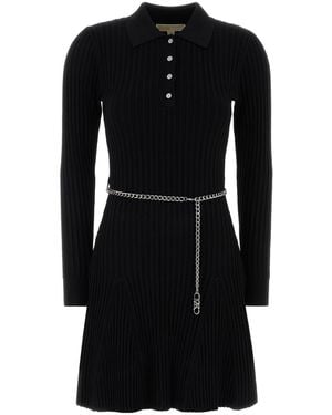 MICHAEL Michael Kors Visc Polo Flare Mini Drs - Black