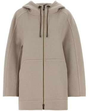 ATELIER Cappuccino Cashmere Gradi Jacket - Natural
