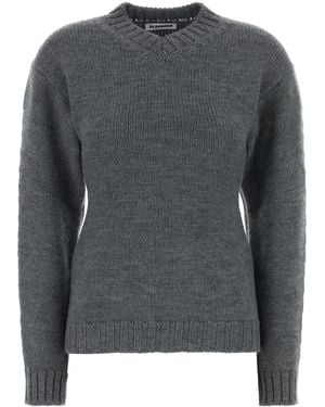 Jil Sander Maglione in lana grigia - Grigio