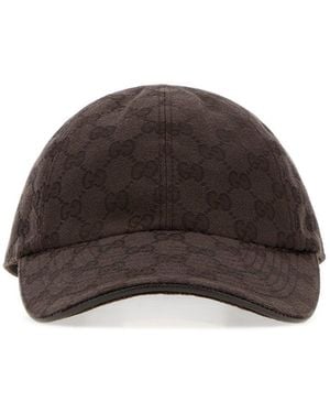 Gucci Cappello da baseball in tessuto GG - Marrone