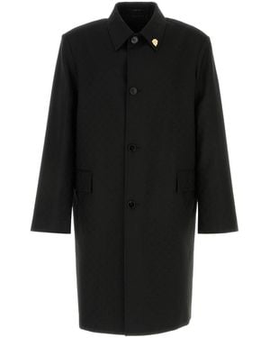 Gucci Cappotto in misto poliestere nero