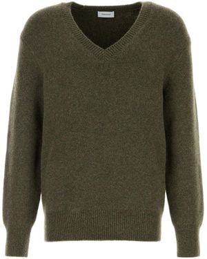 Ferragamo Maglione in misto cashmere verde scuro