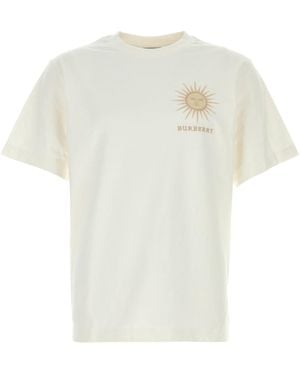 Burberry White Cotton T-shirt