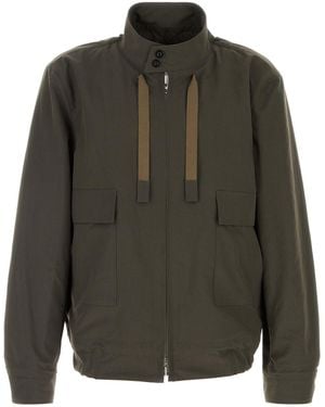 Sacai Olive Green Polyester Jacket