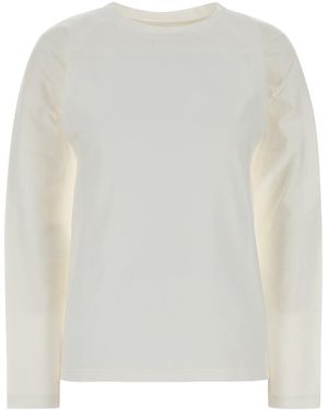 Jil Sander Solid Crew Neck T-Shirt - White