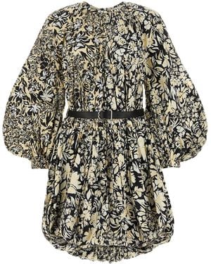 Jil Sander Mini abito in nylon stampato - Multicolore