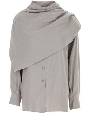 Magda Butrym Gray Modal Blend Shirt