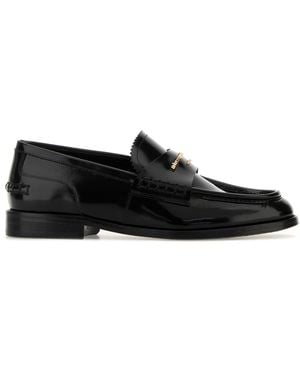 Alexander Wang Black Leather Carter Loafers