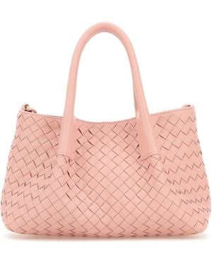 Bottega Veneta Borsa shopping Pinacoteca piccola in pelle rosa