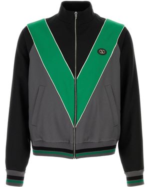 Valentino Garavani Multicolour Polyester Sweatshirt - Green