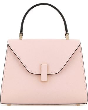 Valextra Pastel Pink Leather Mini Iside Handbag