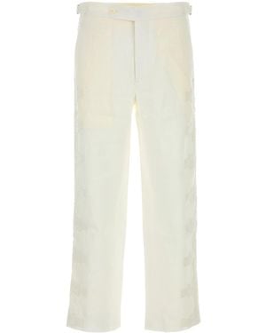 Bode Linen Salt Pant - White