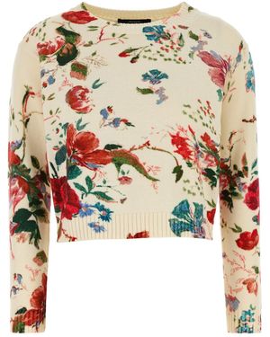 Weekend by Maxmara Maglione Denis in cotone ricamato - Bianco
