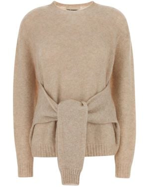 Des Phemmes Beige Stretch Nylon Blend Jumper - Natural