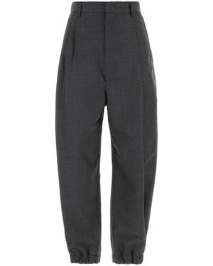 Moschino Gray Wool Pant - Black