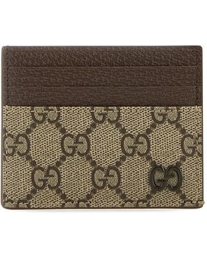 Gucci M. Card Case (907) GG Supreme - Brown