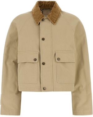 Burberry Botton Jacket - Natural