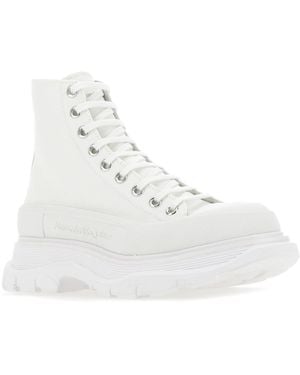スニーカー ALEXANDER MCQUEEN White Canvas Canvas Sack Sneakers McQueen Mcqueen 'Canvas Sack' Sneakers in White for Men | Lyst