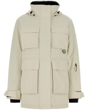 BOSS Ivory Stretch Nylon Jacket - Natural