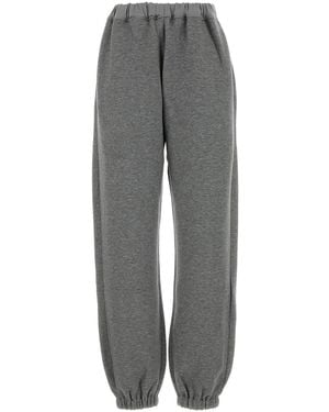 Carven Dark Grey Nylon Blend joggers