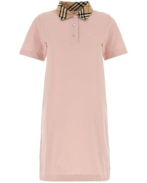 Burberry Pink Piquet Polo Dress