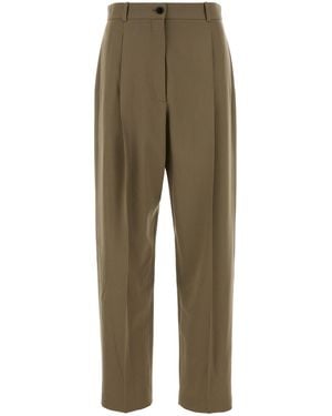 The Row Army Green Wool Gianni Pant
