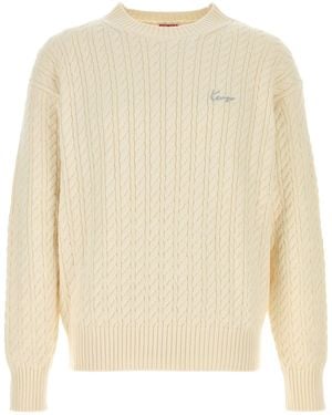 KENZO Maglione in misto cotone bianco - Neutro