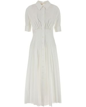 Marni White Poplin Shirt Dress
