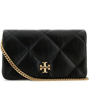 Tory Burch Black Leather Kira Clutch