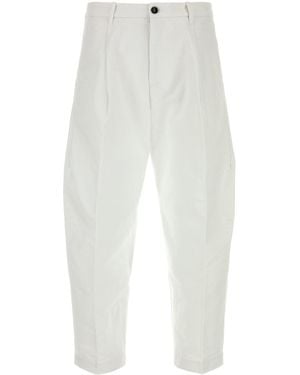 Nine:inthe:morning White Cotton Giulio Pant
