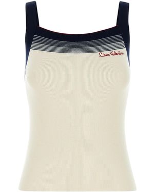 Valentino Garavani Ivory Wool Top - Black