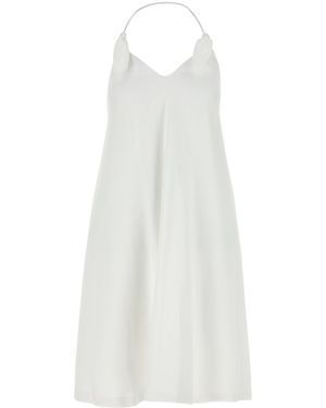 Loewe Abito Flamenco in crepe stretch bianca - Bianco