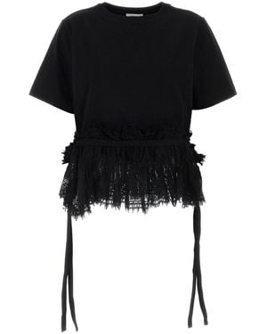 McQueen Black Cotton T-shirt