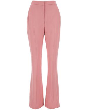 McQueen Pantalone a sigaretta in crepe rosa