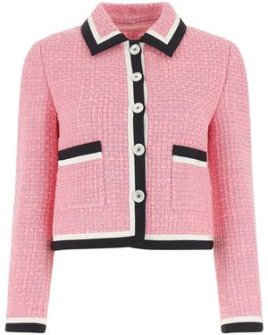 Miu Miu Pink Tweed Blazer
