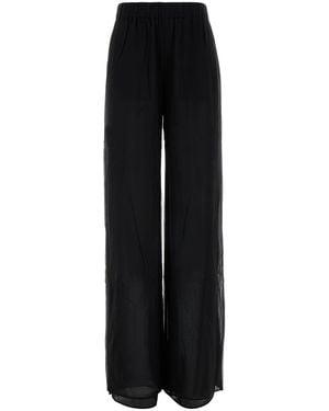 ANDAMANE Black Jersey Lena Wide-leg Pant