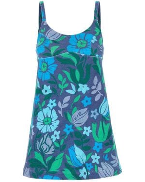 Chloé Mini abito in spugna stampata - Blu