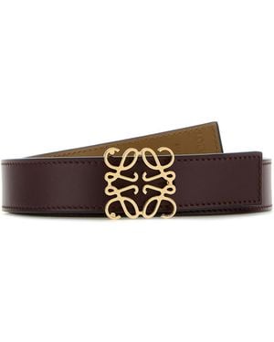 Loewe Anagram Reversible 2.8cm Belt - White