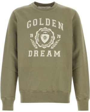 Golden Goose Deluxe Brand Army Cotton Sweatshirt - Green